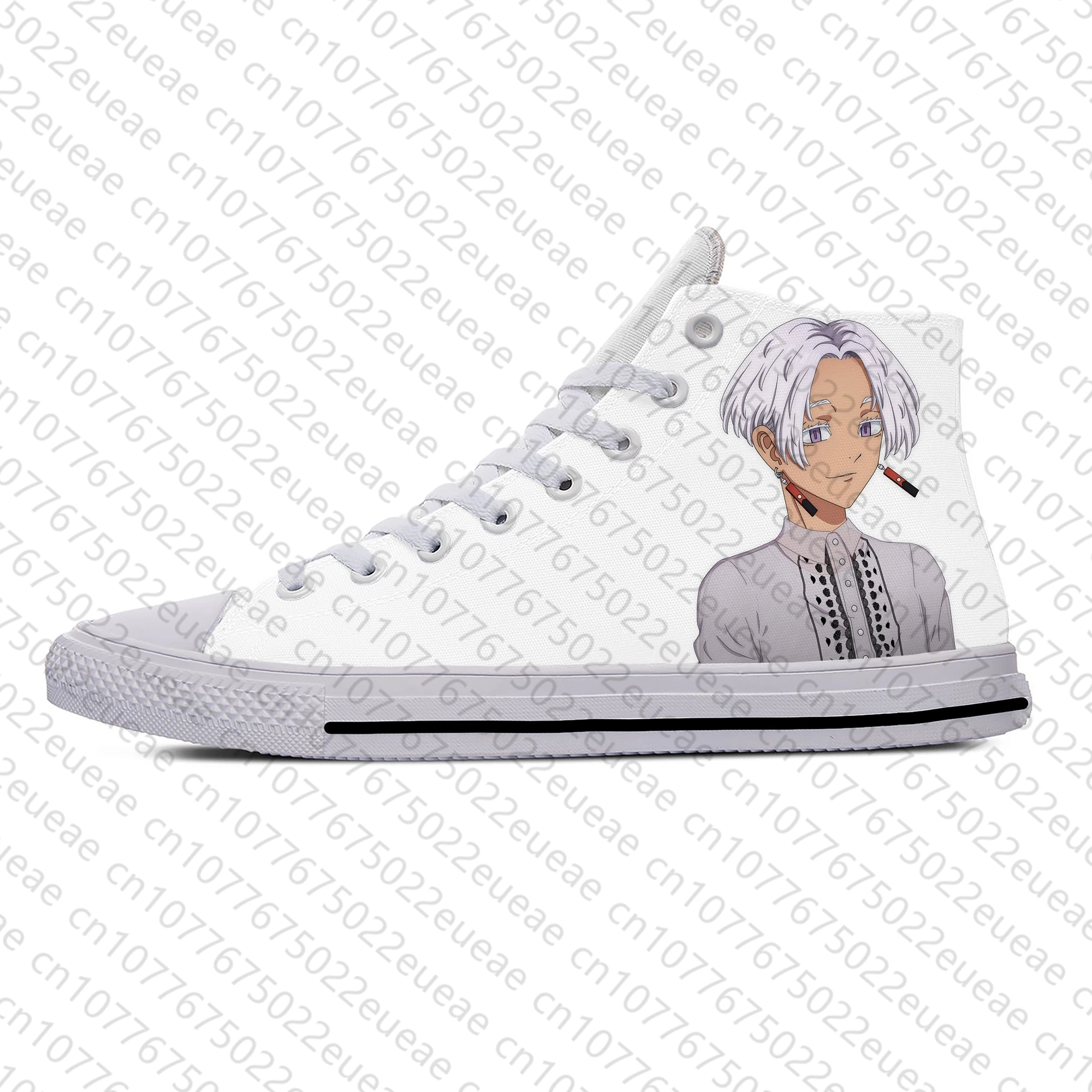 Anime Cartoon Tokyo Revengers Kurokawa Izana Cool Casual Cloth Shoes High Top Lightweight Breathable 3D Print Men Women Sneakers