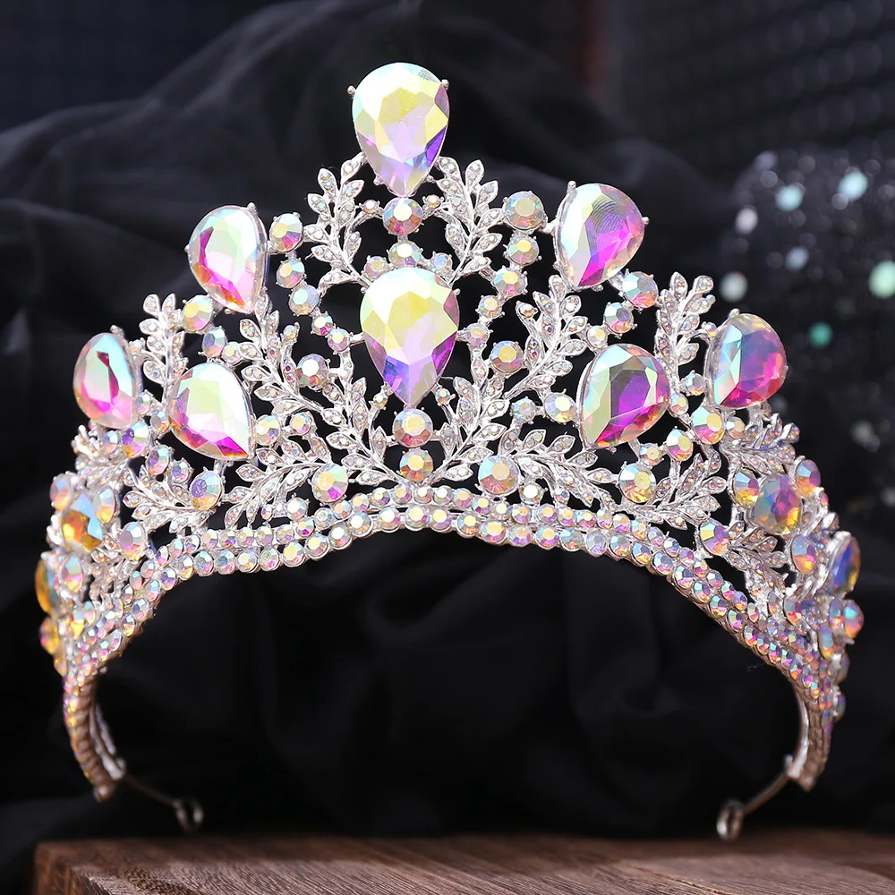 

Luxury Large Crystal Bride Hair Crown Wedding Headwear Royal Tiaras Elegant Hair Accessories