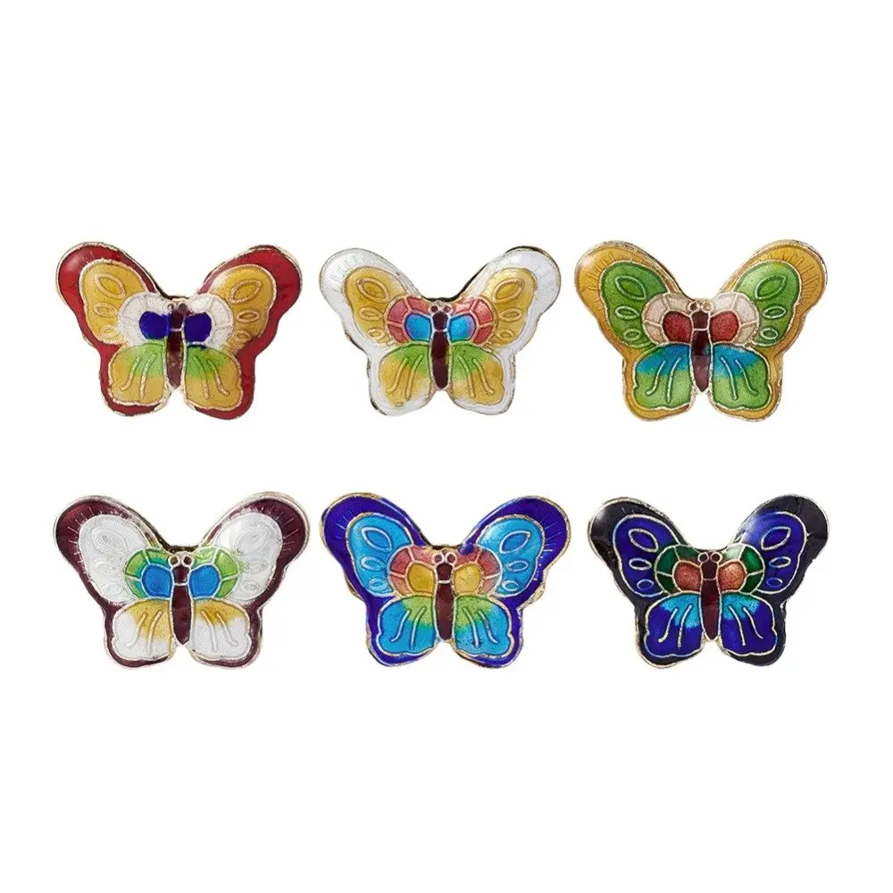 

Pandahall 50Pcs/Lot Mixed Color Butterfly Shape Handmade Cloisonne Beads For DIY Jewelry Making Handmade Bracelet Necklace