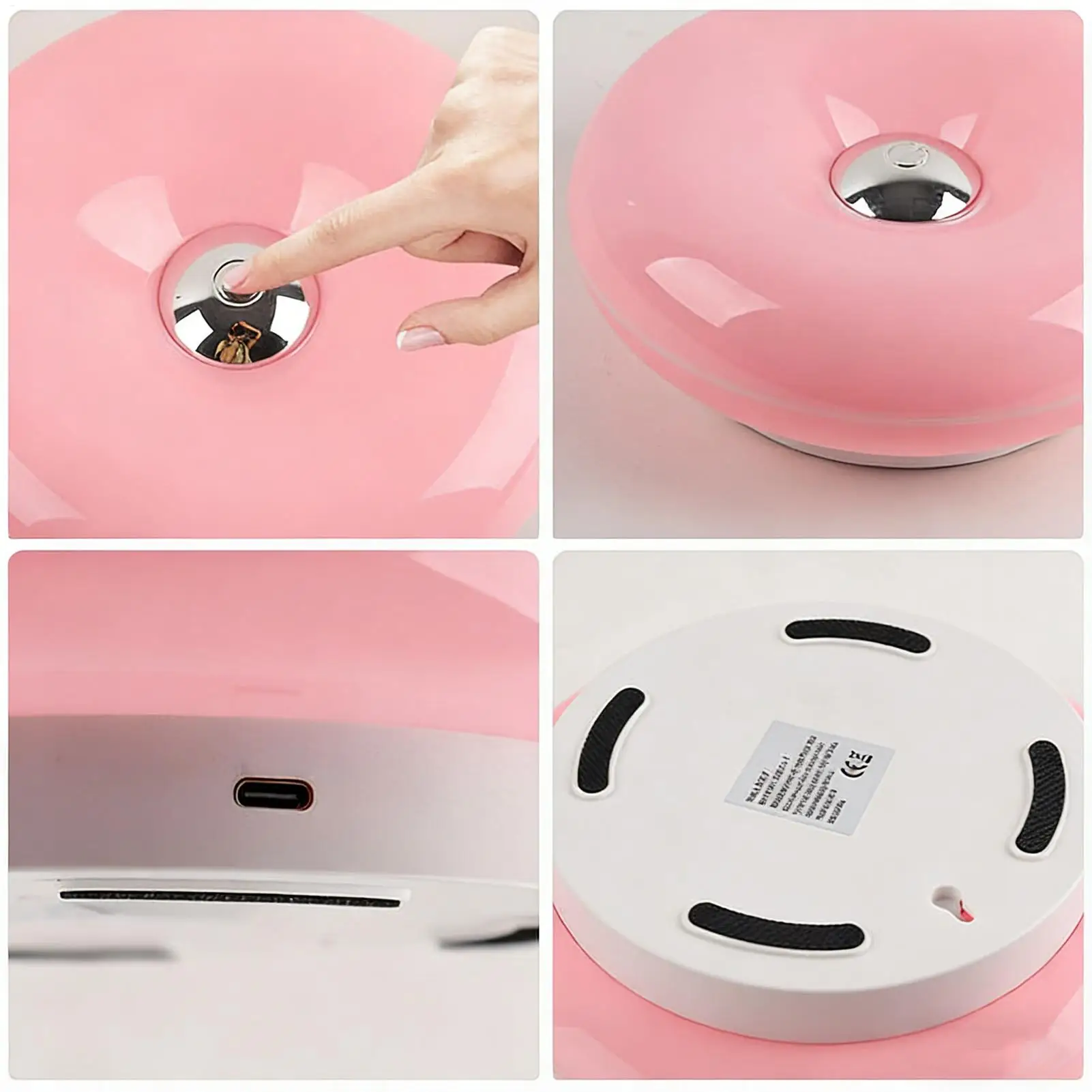 Wall Lamps 3-Level Brightness Ring-Shape Remote Touch Control Lighting Bedroom Wall Lamps for Friends Students Adults Men Women