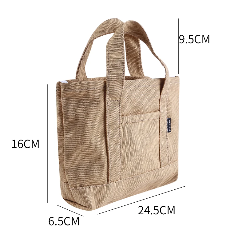 Women Shoulder Bag Small Cotton Canvas Handbag Casual Tote Female Eco Crossbody Bag Cute Messenger Bags