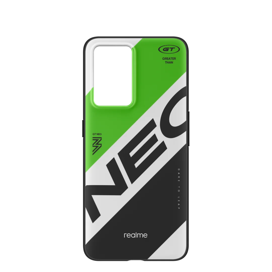 RMX3560 Official Original Realme GT Neo3 Case Bumper TPU Back Cover Realmeow Design Global Version