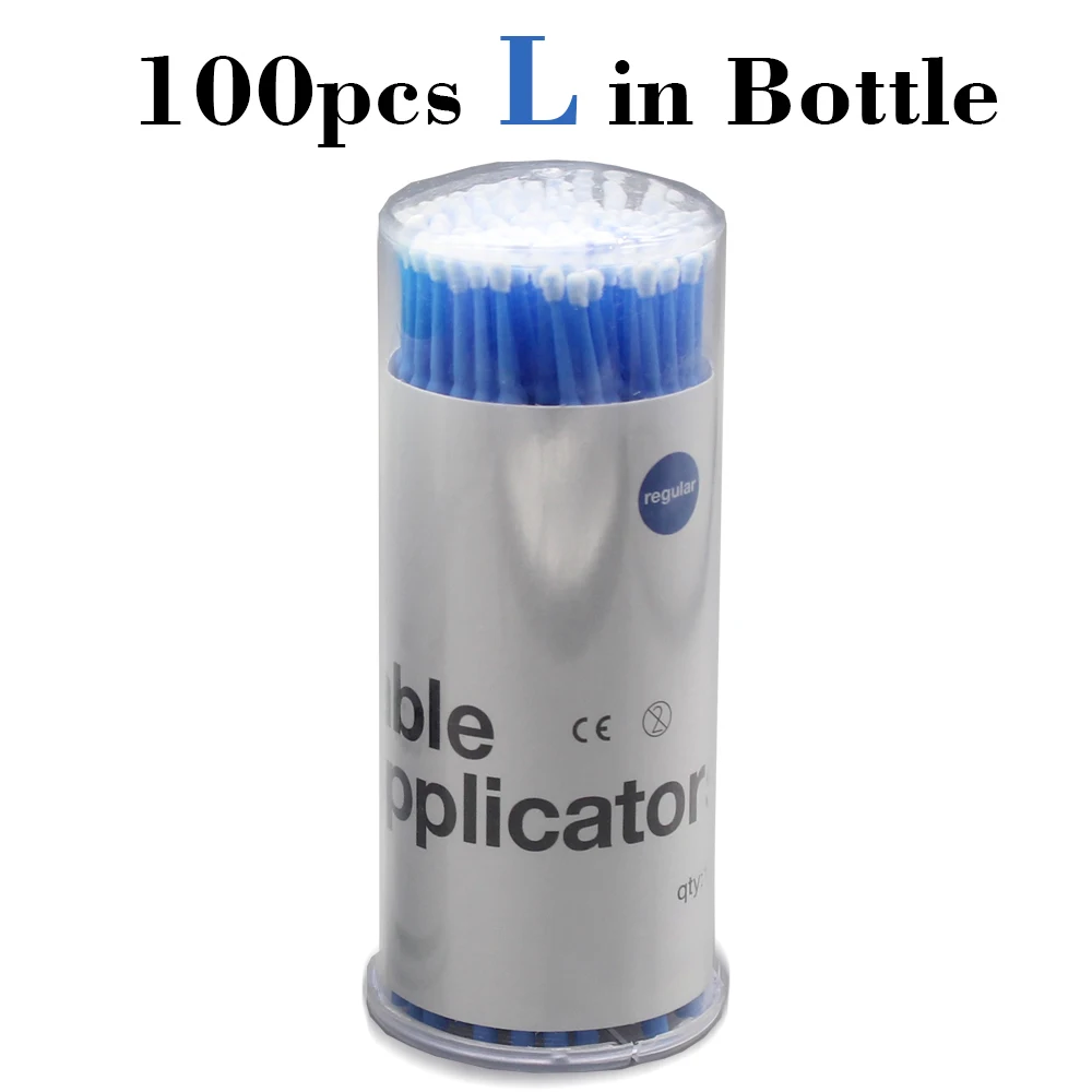 Coton-tige jetable, 100 pièces/paquet, pour greffer l'extension des cils et l'ombre à paupières