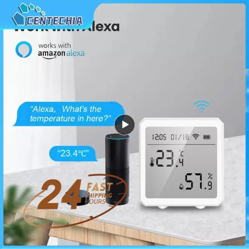 

1~10PCS Digital Wireless Indoor Electronic Wet And Thermometer Lcd Display Temperature And Humidity Sensor Tuya