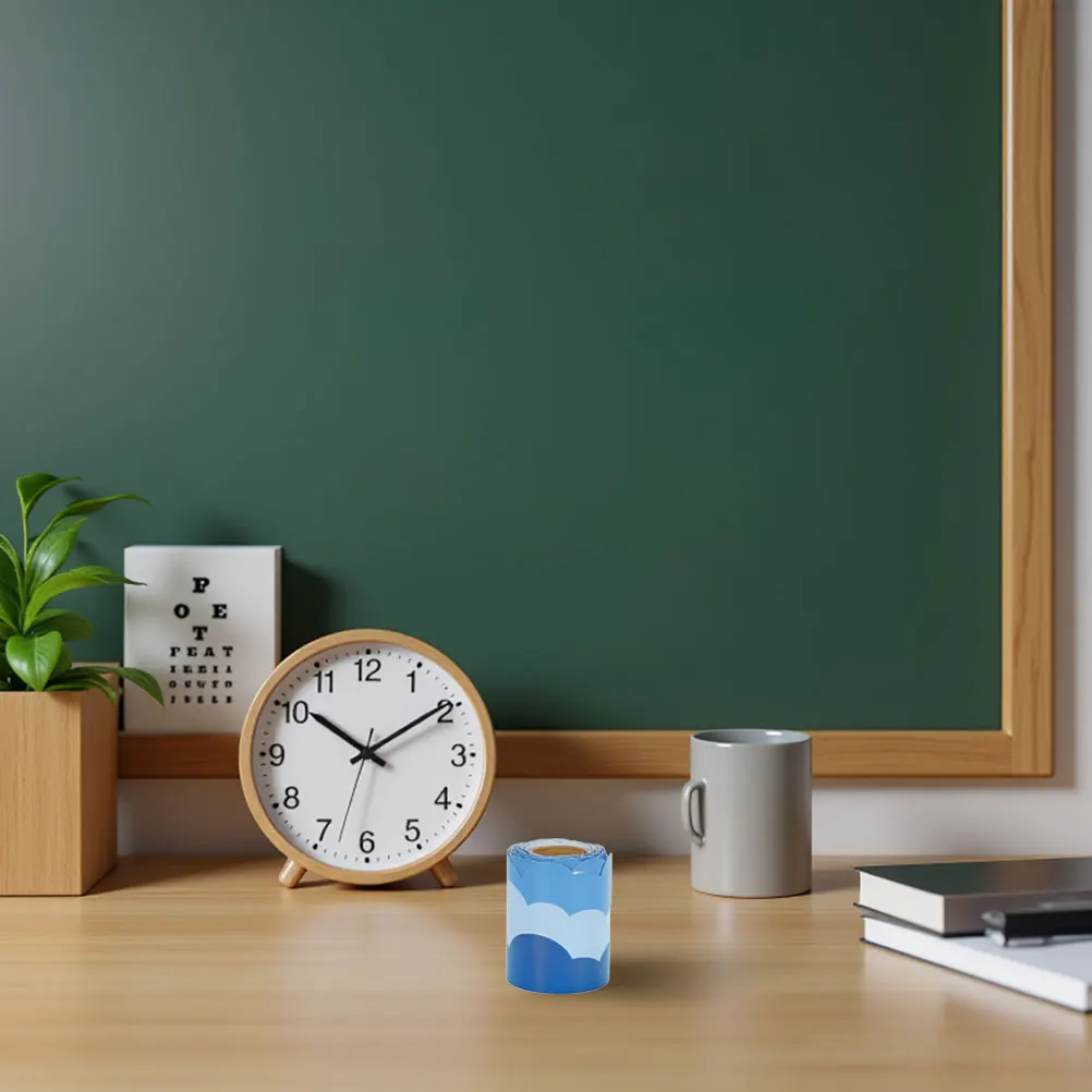 

Office Decor Border Stickers Bulletin Board Trim Blackboard Decal Blue Decorative Strip