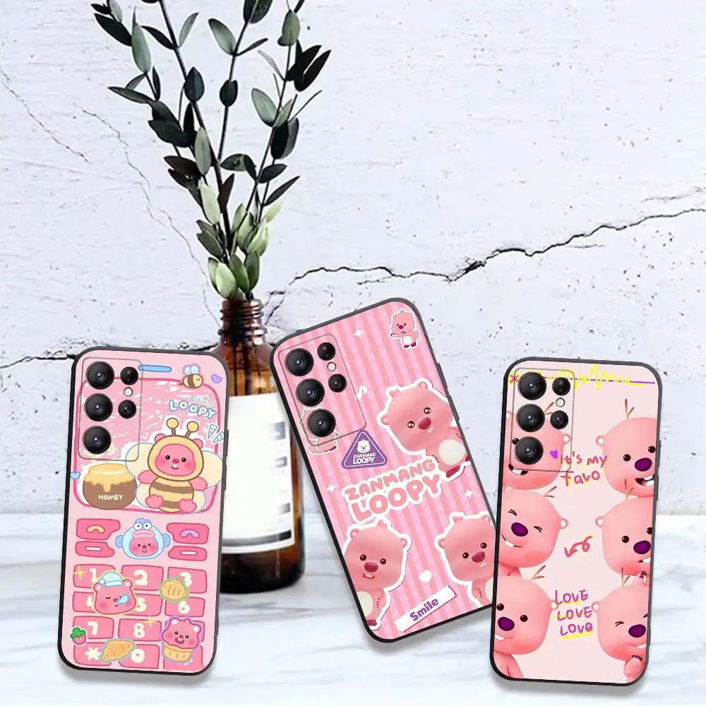 Korea Zanmang L-Loopy Phone Case For Samsung S 24 fe 25 Ultra plus 20 lite 21 30 22 23 24 22 Ultra 5G Fundas