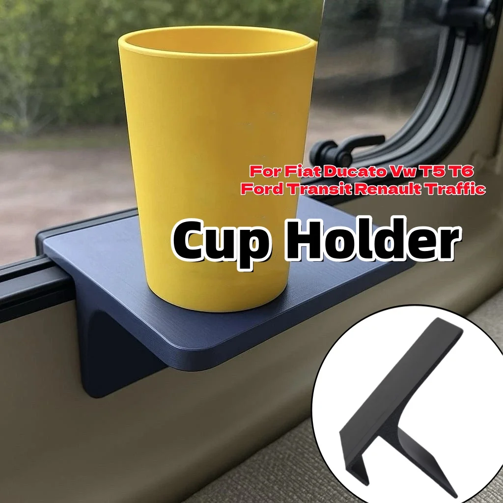 

Camper Van Window Shelf Cup Holder RV Mount Holder Interior Accessories For Fiat Ducato Vw T5 T6 Ford Transit Renault Traffic