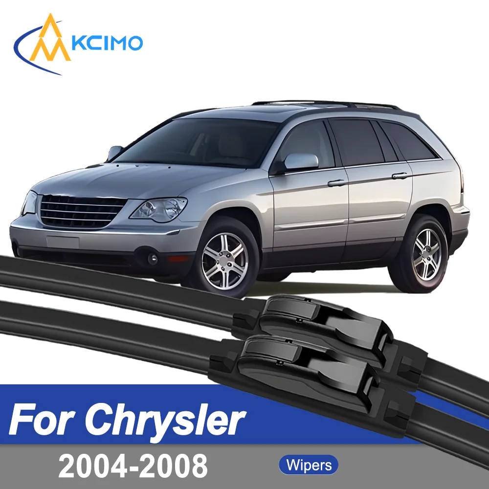 

Premium Rubber Durable Silent Windshield Wiper Blades 2pcs for Chrysler Pacifica 2004-2008 Front Wiper Blades Set