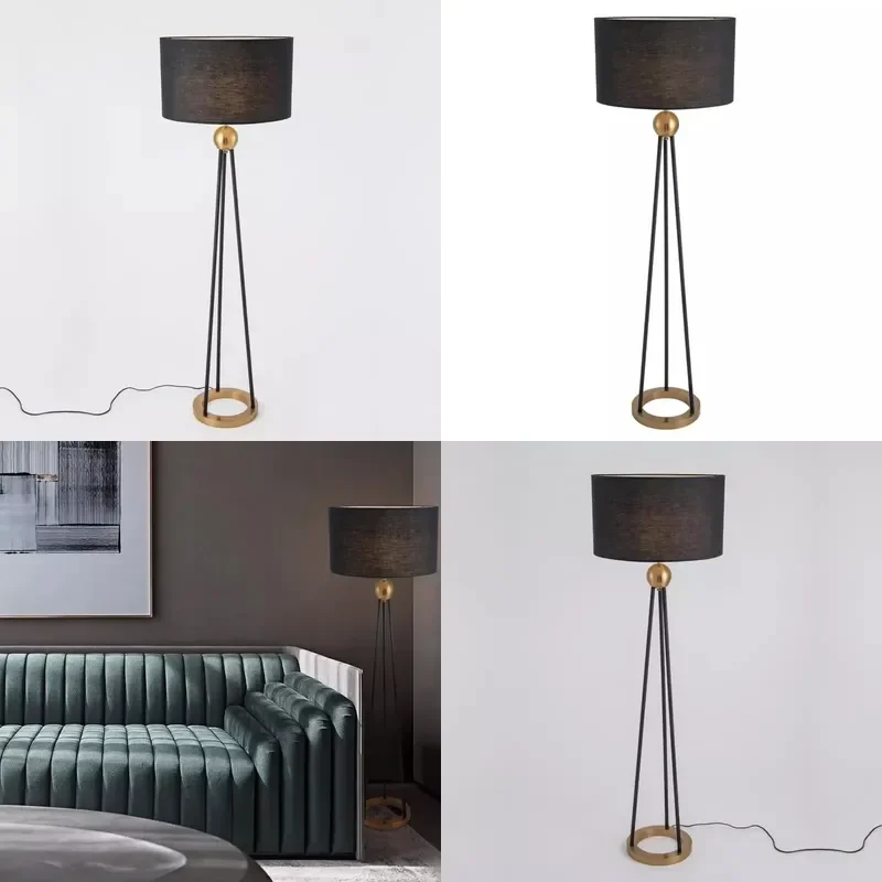 for  Modern LED Floor Lamp Chinese Black Large Size for Living Room Bedroom Office  Decoration
