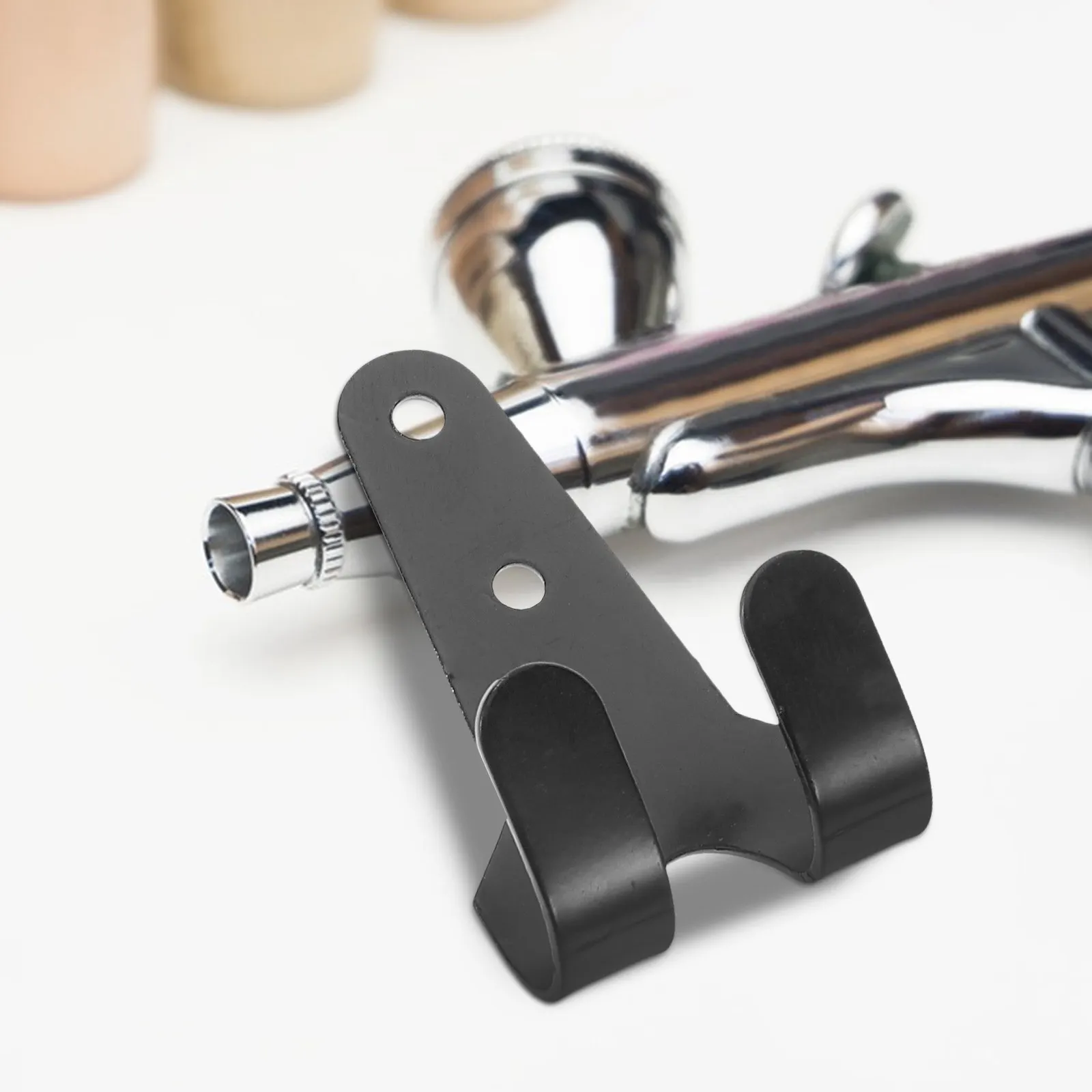 Automotive Airbrush Pen Holder Spray Airbrush Stand Stable Compact Dual Spray Pen Support Long-Lasting Garage Tool Organization