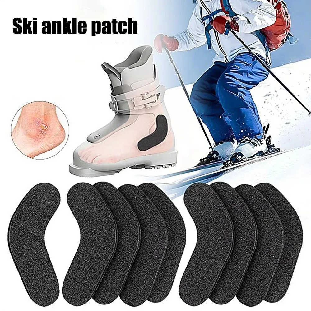 Self-Adhesive Gel Pad for Ski Boots Soft Foam Curved Design Ski Boots Ankle Pad Anti-Blister Shock Absorption