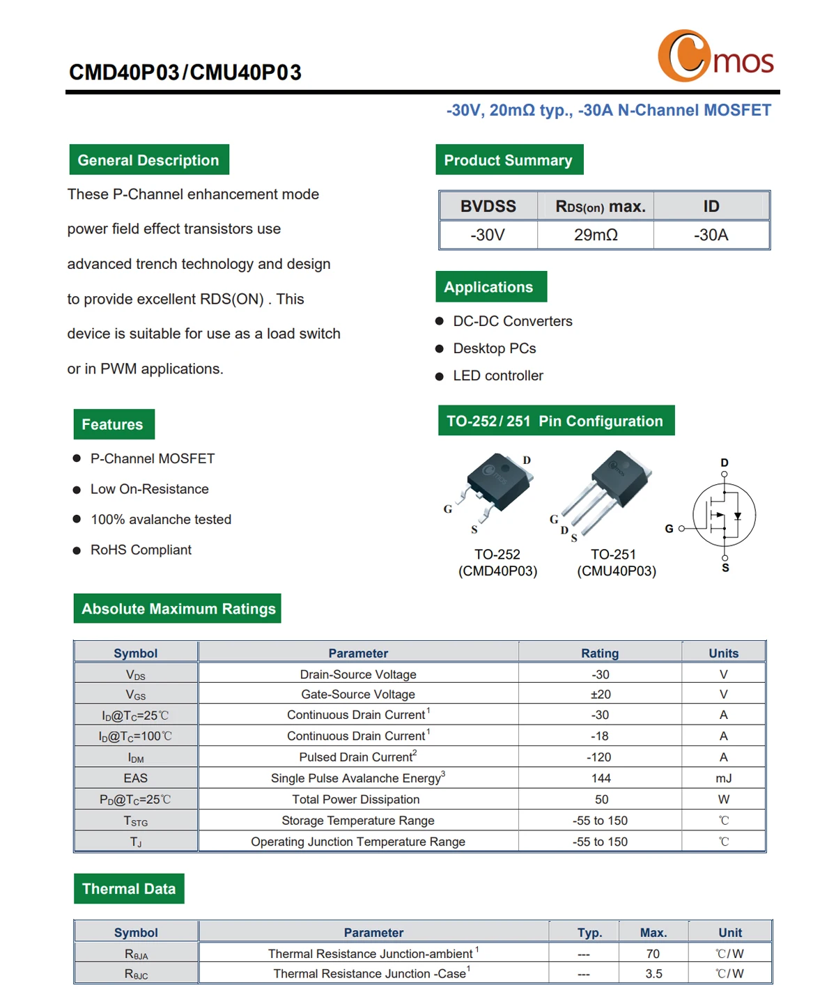Original CMOS MOSFET CMD1402, CMD3080M, CMD3090L N-Kanal TO-252 – Detail 37