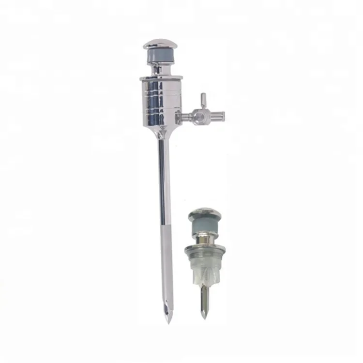 laparoscopic stainless steel reusable blade or bladeless trocar