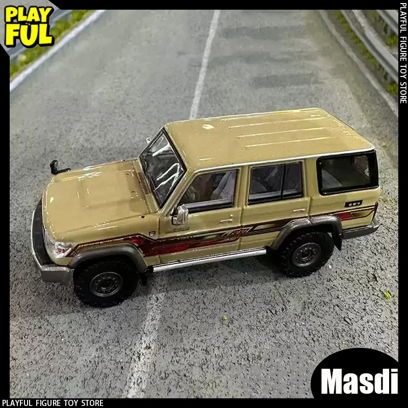 

Новый в наличии Masdi 1:64 Toyota Land Cruiser Lc78 Миниатюрная литая под давлением модель из сплава Toyota Suv Hardcore Внедорожник Автомобиль Игрушки