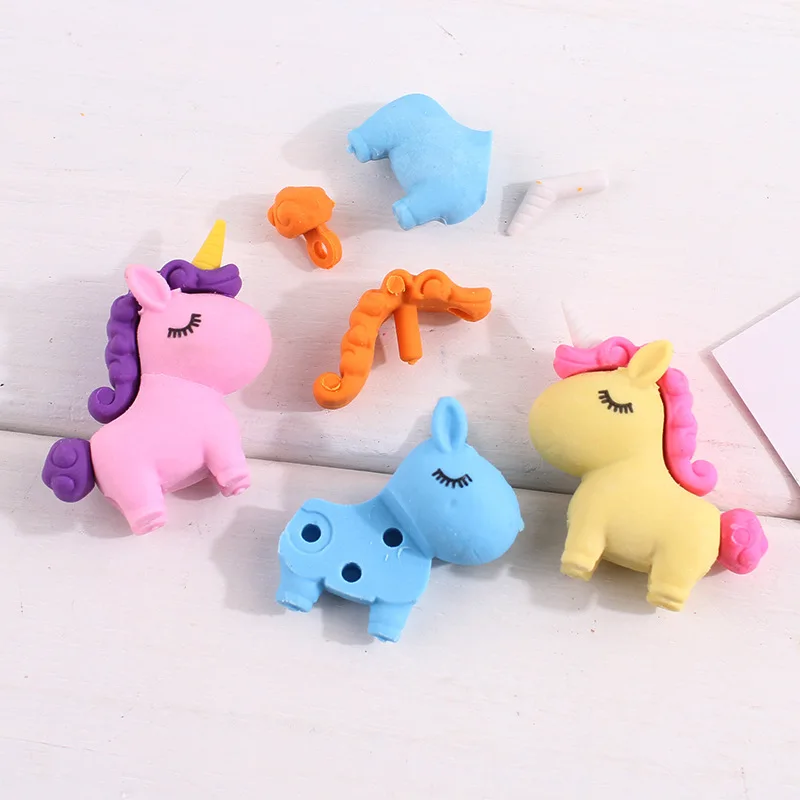 

Wholesale Eraser Creative Cartoon Cute Student Modeling Pony Eraser Clean Pupils Prizes Wholesale