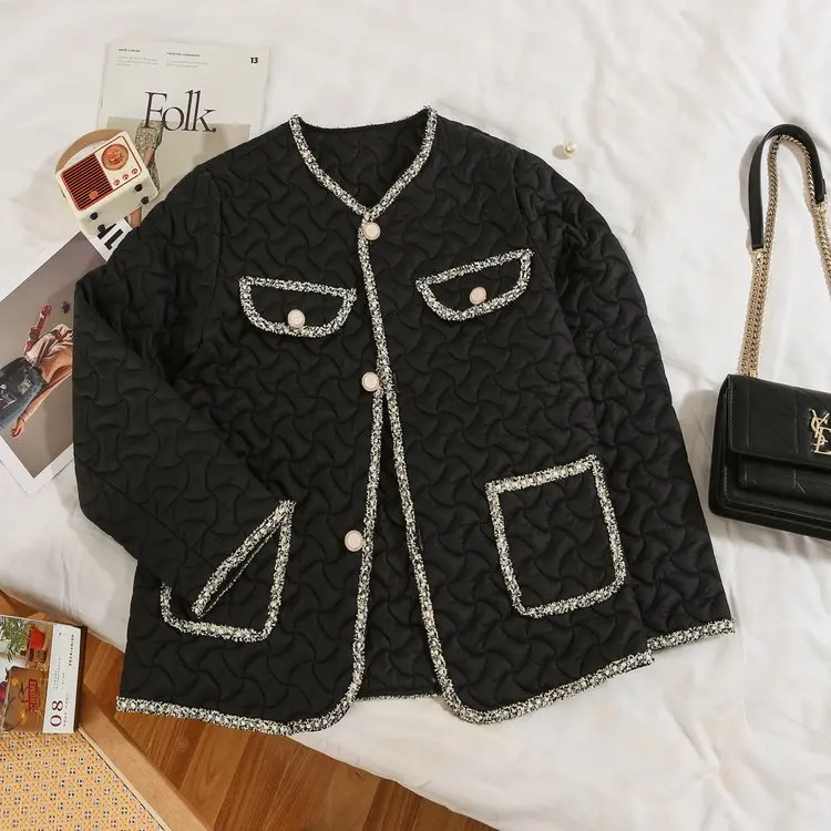 

Fall Faion New Sle Casual Lightweight Ladies Cotton Jaet Coat Durable Versatile Autumn Winter Outerwear Coat