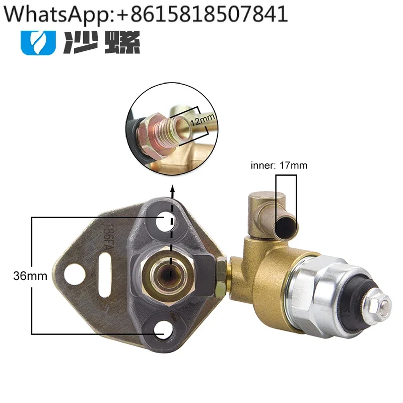 Air-cooled water pump generator   178/186F/188/192FA solenoid valve electric fuel  pump nozzle