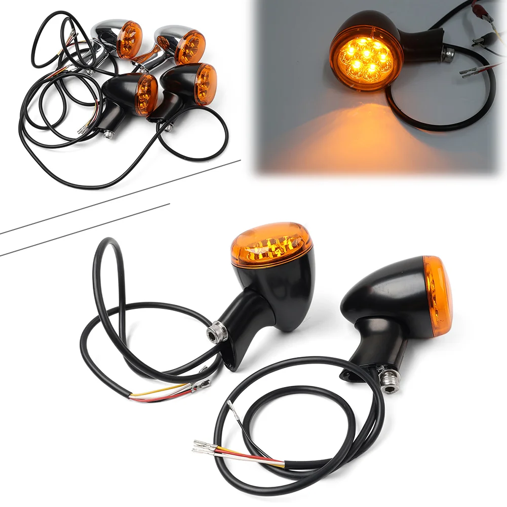 Motorcycle Rear Turn Signals Lights Indicator For Harley Davidson Sportster XL 883 1200 1992-2023