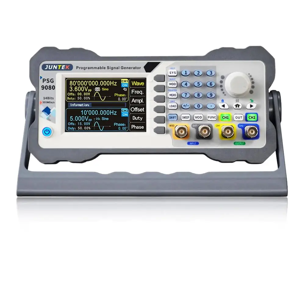 80MHz 60MHz Programmable Function Arbitrary Waveform DDS Dual-Channel Digital Control Frequency Meter Signal Generator PSG9080