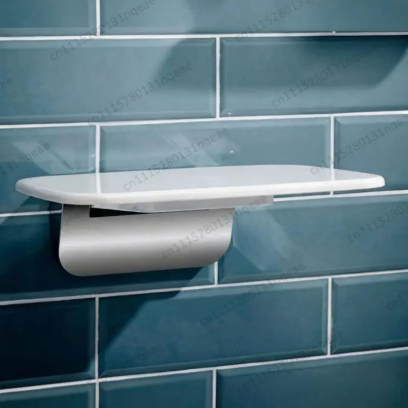 Wall-mounted Folding Shower Chair Bathroom Space-saving Durable Stool