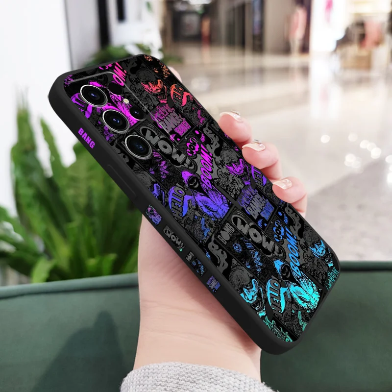 Blackface Clown Phone Case For Samsung Galaxy S25 S24 S23 S22 S21 S20 S10 S10E Ultra Plus FE Note 20 Ultra Plus Cover - náhled 4