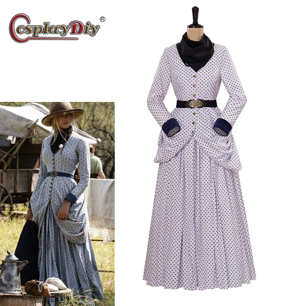 1883 Season 2 Elsa Dutton Costume Historical Inspired Women Victorian Bustle afternoon dresses Edwardian Walking Dress Ball Gown