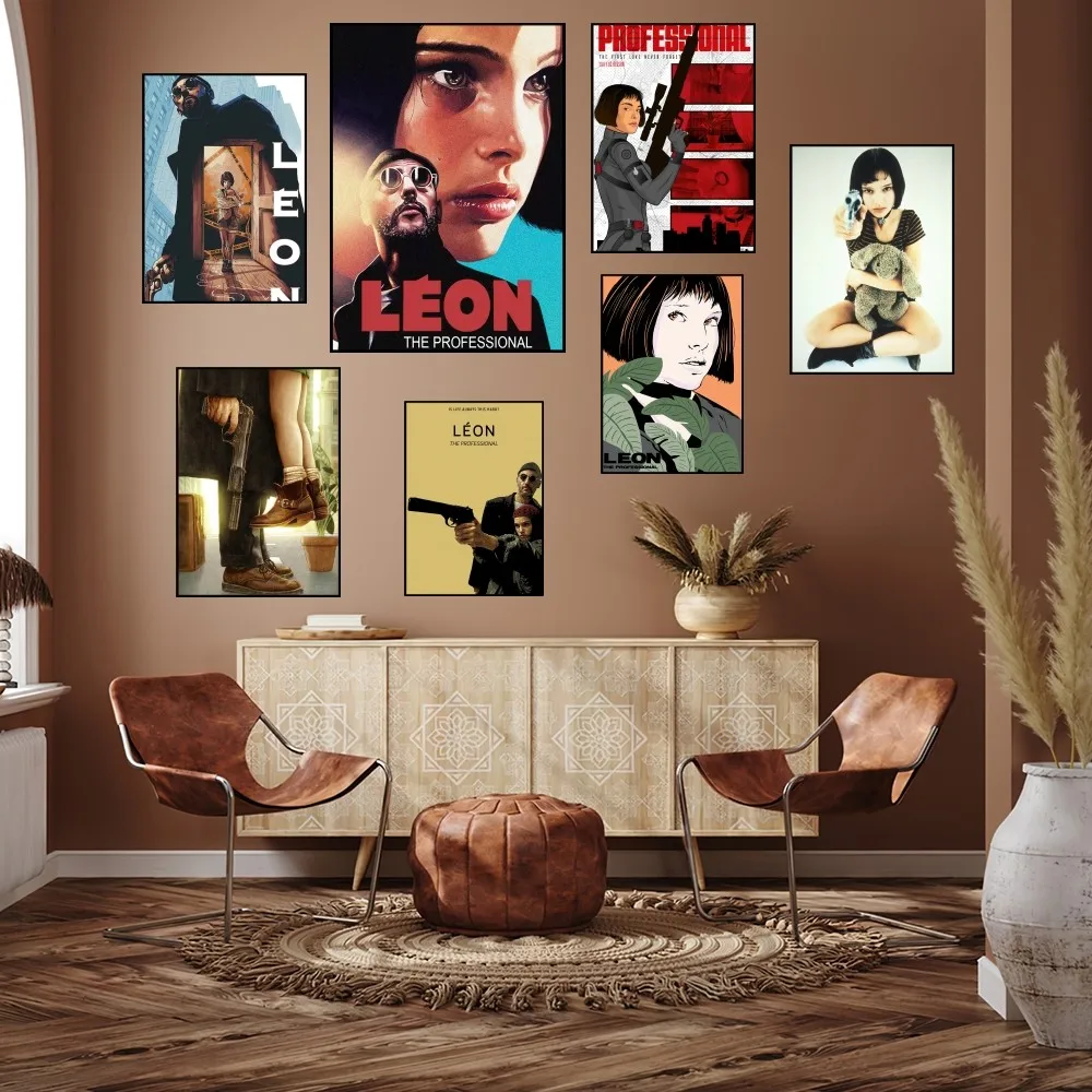 Classic Film Leon The Professional Poster Prints Wall Painting Bedroom Living Room Decoration Office Small