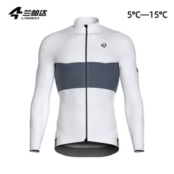 LAMEDA Cycling Jacket Fleece Long Sleeve Warm Cycling Jersey High Elasticity Men Cycling Clothes For Men