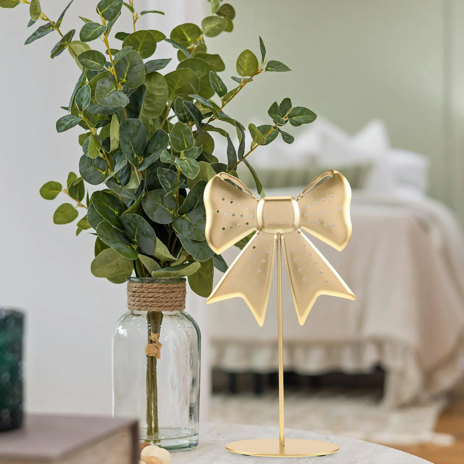 

Jewelry Display Rack Bow Shape Metal Earring Stand for Studs Dangle Earrings Organizer Holder Jewelry Showcase Stand for Vendors