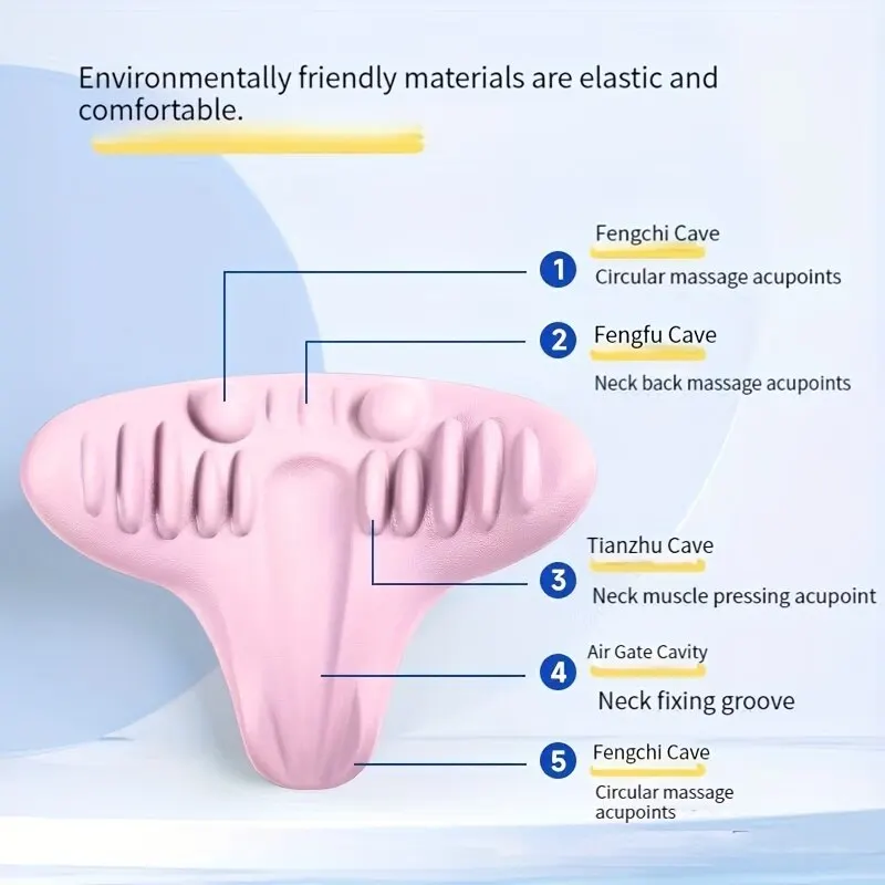 Nowa poduszka do masażu grawitacyjnego do masażu kręgów szyjnych Urządzenie do trakcji kręgosłupa Poduszka do masażu na szyję