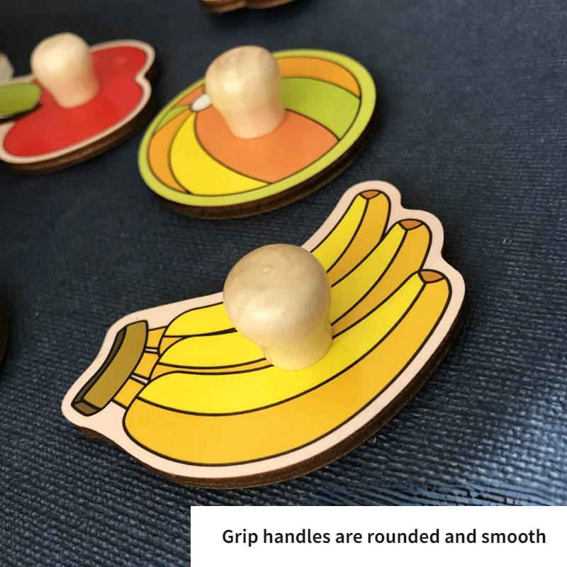 ของเล่นตัวต่อแบบมอนเตสซอรี่ กระดานข่วนมือเด็ก กระดานจับคู่ลายการ์ตูน กระดานไม้ฝึกการเรียงซ้อน กระดานพัฒนาสมอง