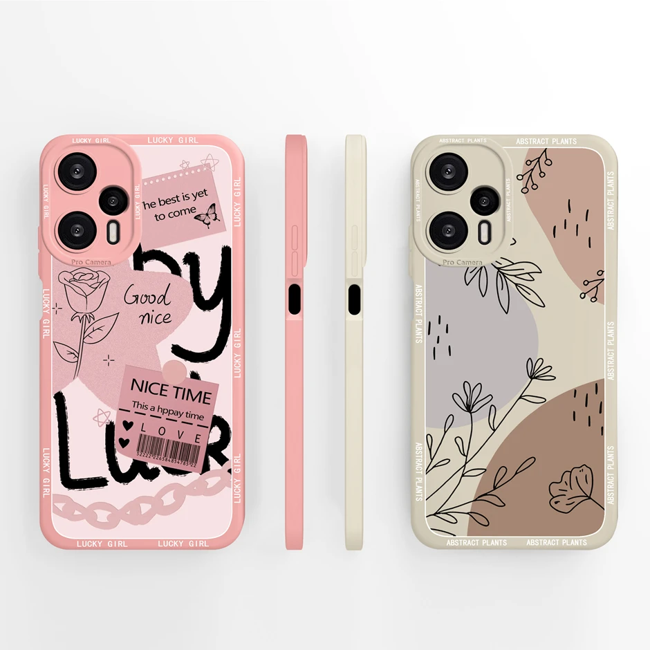 For Xiaomi Poco F5 5G Case Cute Flower Cartoon New Design Style Liquid Silicone Shell For Xiaomi Poco F5 Pro 5G Prevalent Fundas