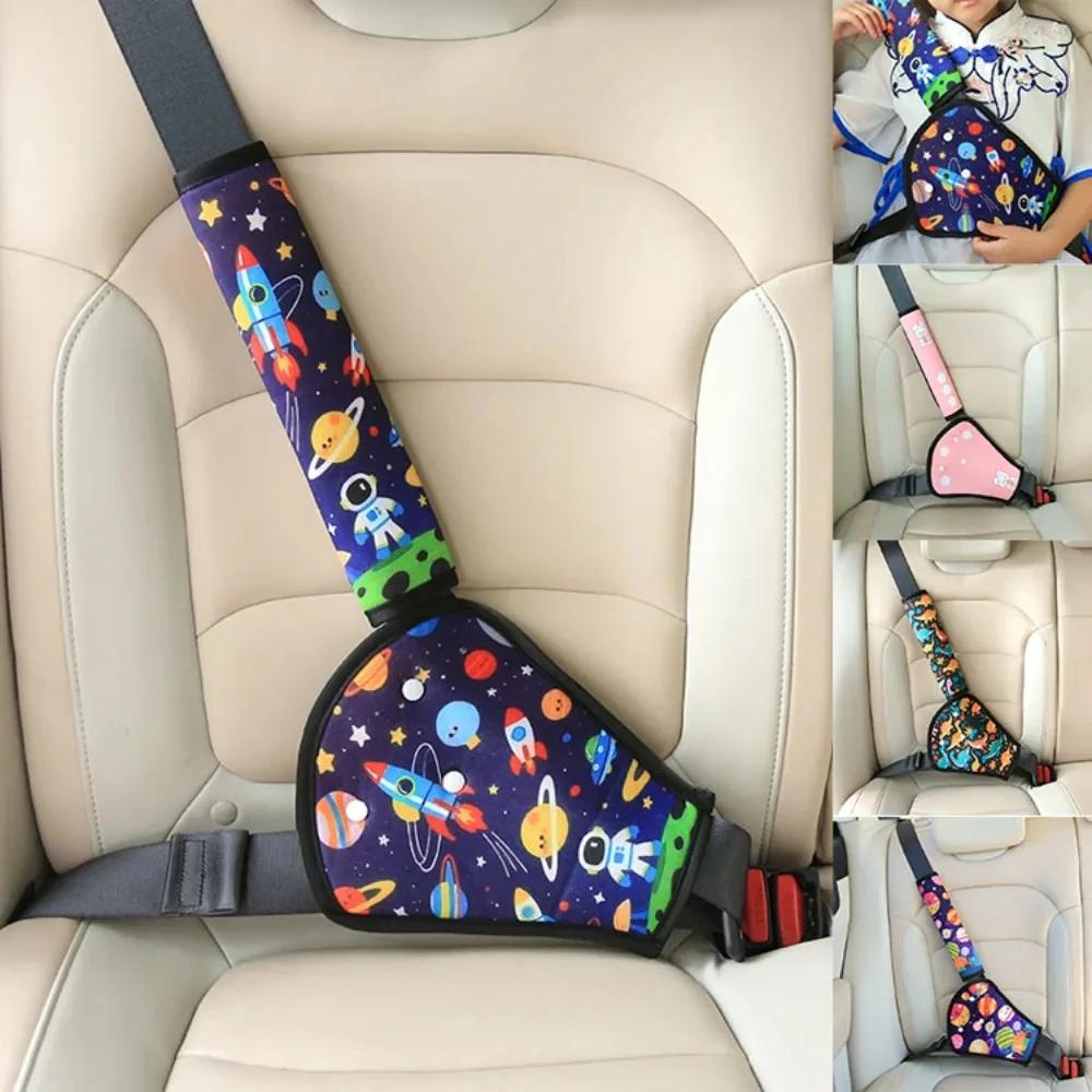 Cinto de Segurança Infantil para Carro, Protetor de Ombro, Ancoragem, Cinto de Segurança, Limitador Anti-Entalamento no Pescoço, Proteção Abdominal