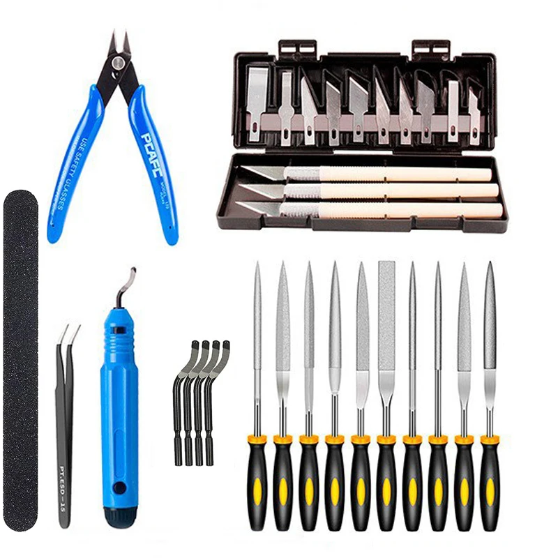 32pcs 3D Printer Tool Kit Assembly Removal Finishing Filament Cutting Set 3D Printer Accessories for Cleaning Finishing Cutt