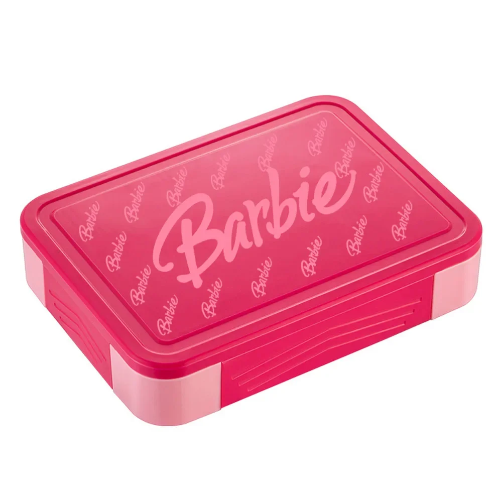 Scomparto per studenti Barbie per bambini scatola per alimenti sigillata per frutta saladmicroonde riscaldamento Anime Kawaii Lunch Box per regali