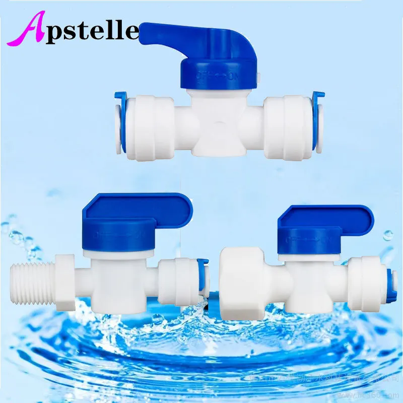 Apstelle RO Water Straight Plastic Ball Valve 1/4