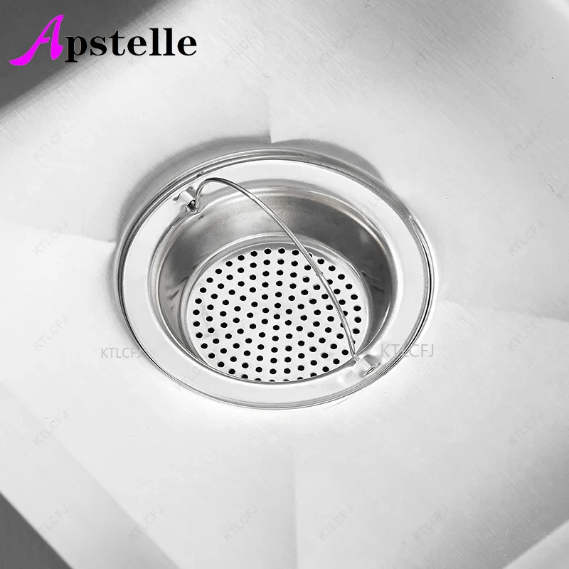APSTELLE BathroomShower Hair Filter Basket Anti-BlockingCleaningGadgetsKitchenTools 1PC StainlessSteel KitchenSinkStrainerSewer