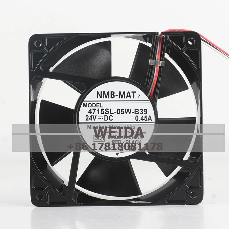 4715SL-05W-B39/B40//B50 /B60 NMB-MAT 12038 DC24V 0.45A 12 cm heat dissipation axial flow inverter fan 120*120*38MM