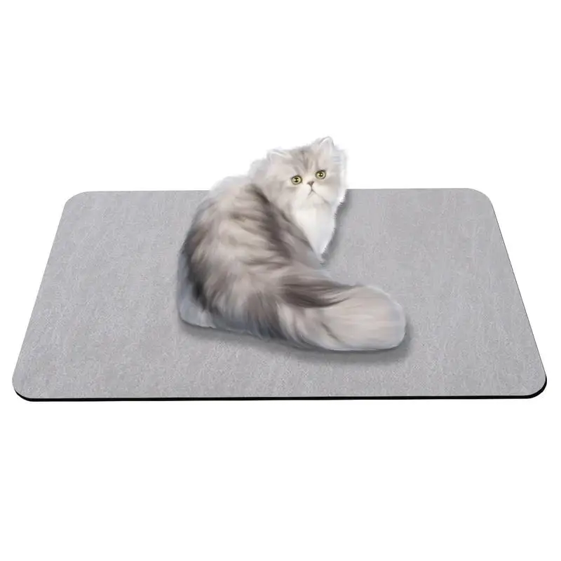 Cat Bowl Mat Absorbent Dog Cat Feeding Mats Anti Tear And Wear Resistant Non-slip Cat And Dog Cage Foot Mat For Pets Accessories