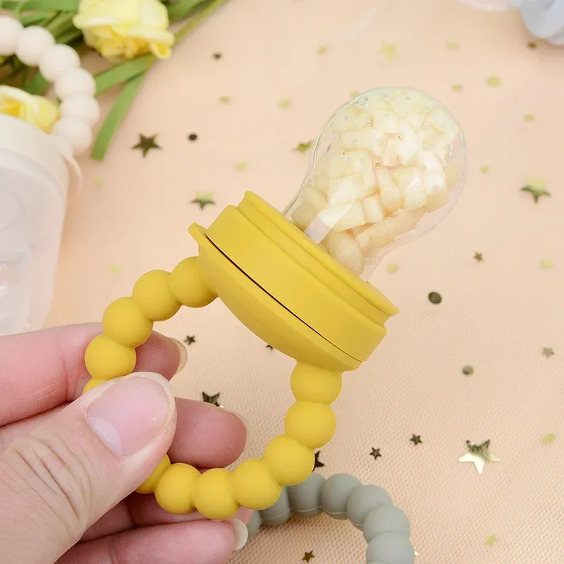 Silicone frutta cibo maglia alimentatore utensili giocattolo per la dentizione ciuccio per bambini succhiare alimentazione capezzolo supporto fittizio per accessori per neonati