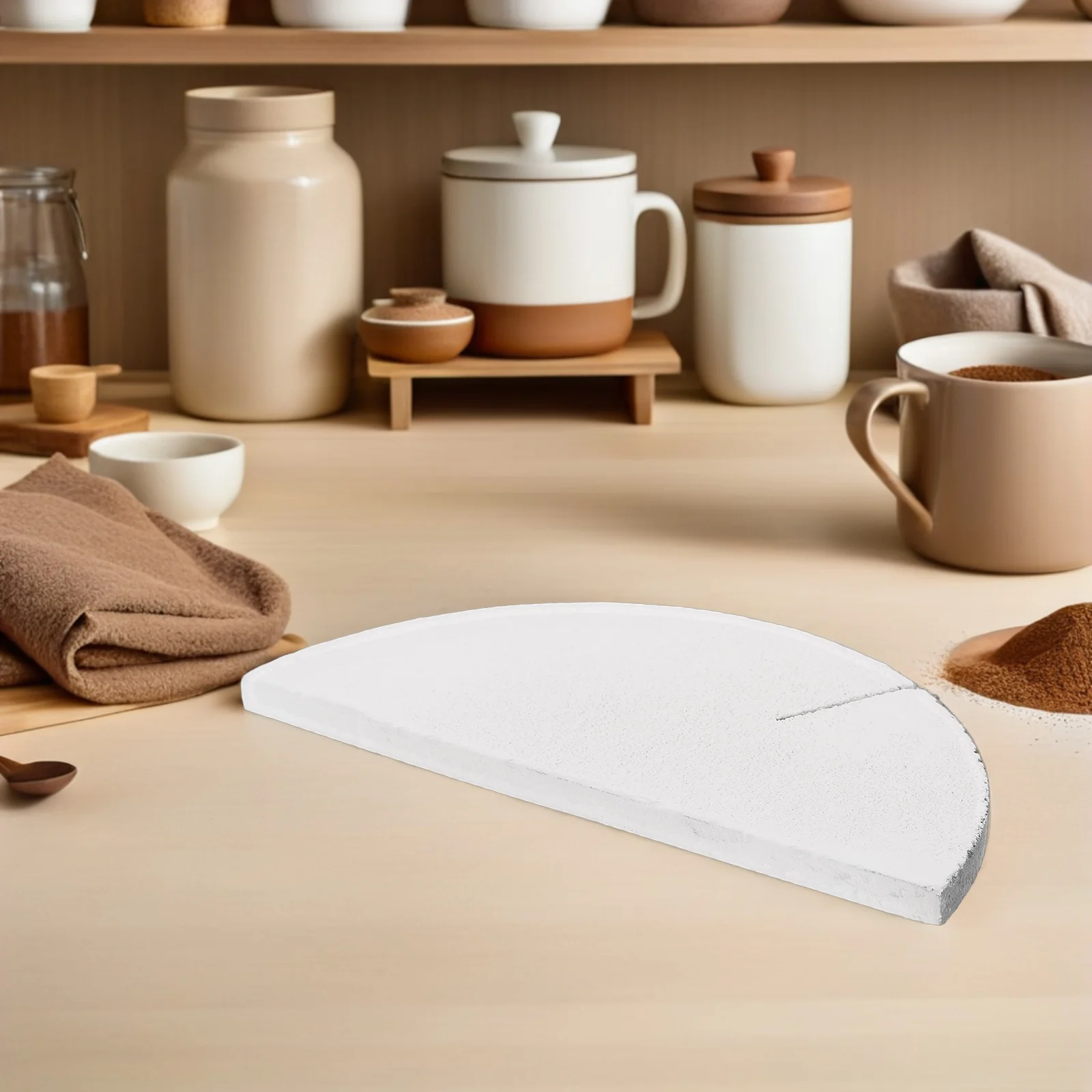 High Temperature Fireproof Clay Art Firing Stand Porcelain Panel Pottery Jewelry Making Supplies Semicircle Shelf Ceramic Board