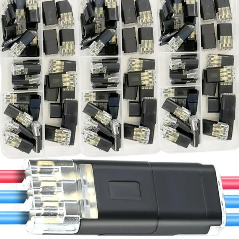 

1-100pcs New Electrical Connector 3-Wire Interchangeable Quick Wire Connector Automotive Wire Cable Ribbon Terminal Connector