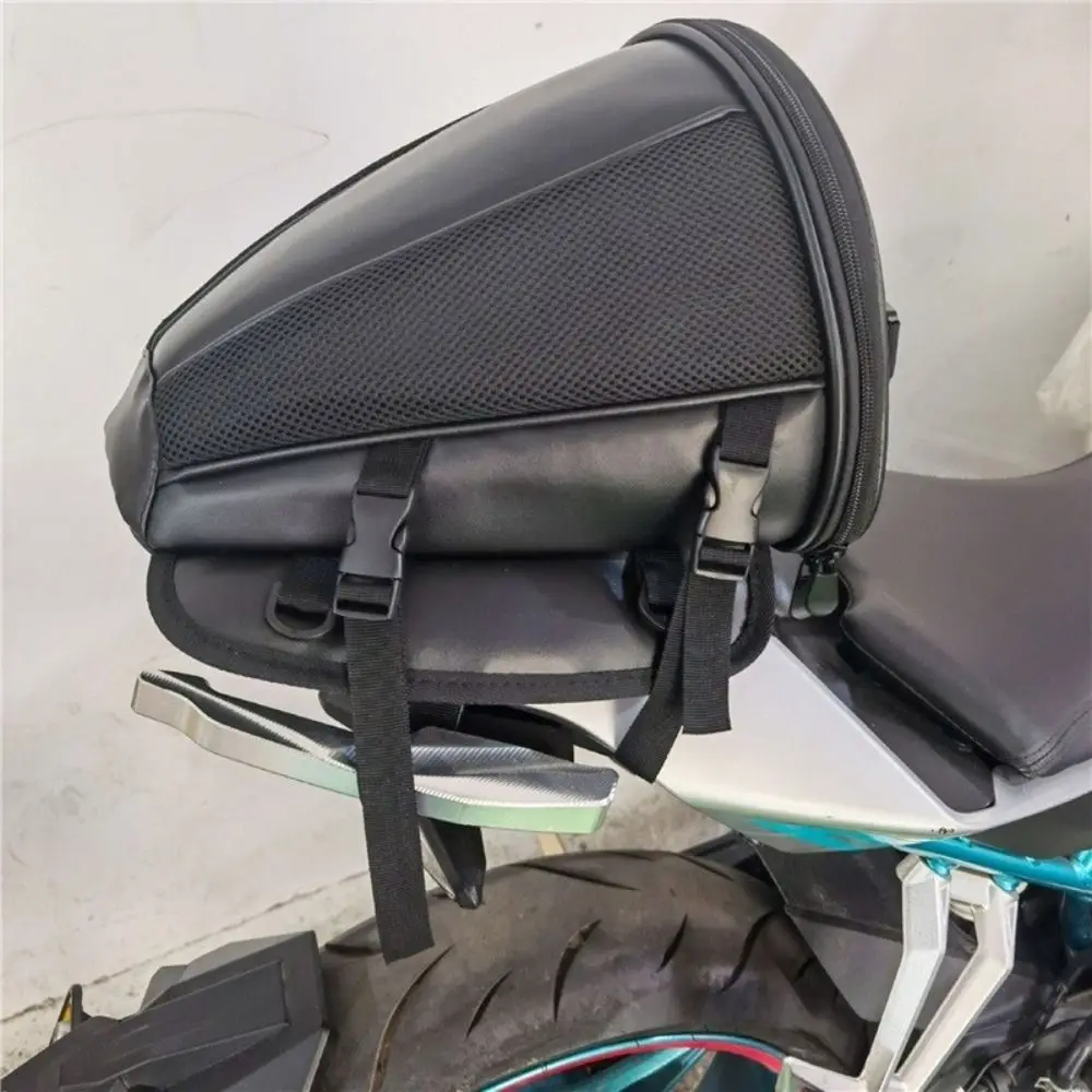 

Waterproof Motorcycle Tail Bag Durable Practical Rear Seat Strap Bag Pocket Anti-slip Suspended Motorcycle Back Bag Riding