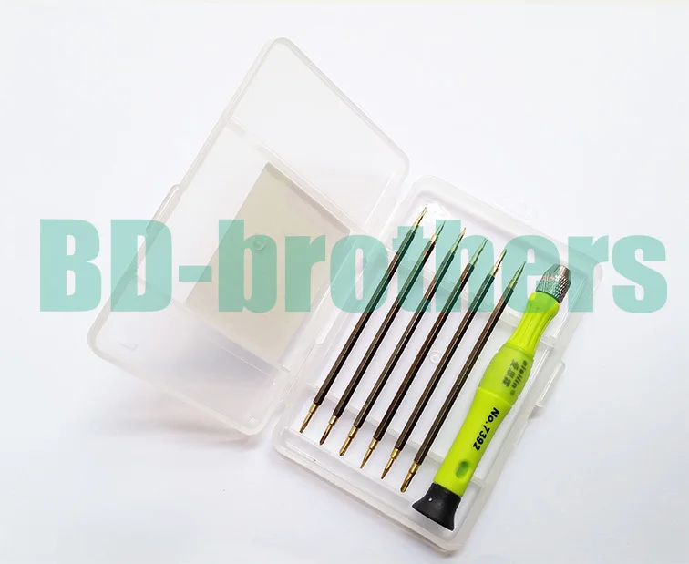 6in1 Kit T2 T4 T5 T6, 0.8 1.2Pentalobe, 1.5 2.0 Phillips/Slotted Y Screwdriver Tools for Tablet  Laptop Cell Phone Repair 20sets
