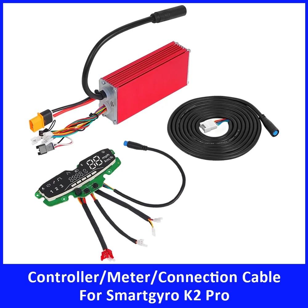 Display Panel Motherboard Kit for Smartgyro K2 Pro Electric Scooter Accessories Controller Dashboard with Connection Cable Parts