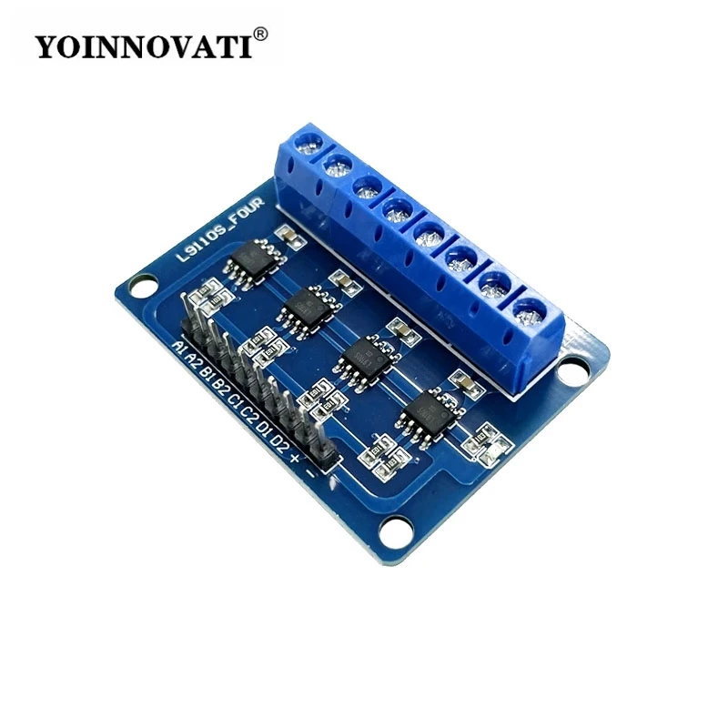 L9110S 4 Channel Drive DC Motor Drive Board Motor Drive Module Smart Car H-Bridge 4-way Driver 2.5-12V 0.8A for Arduino DIY