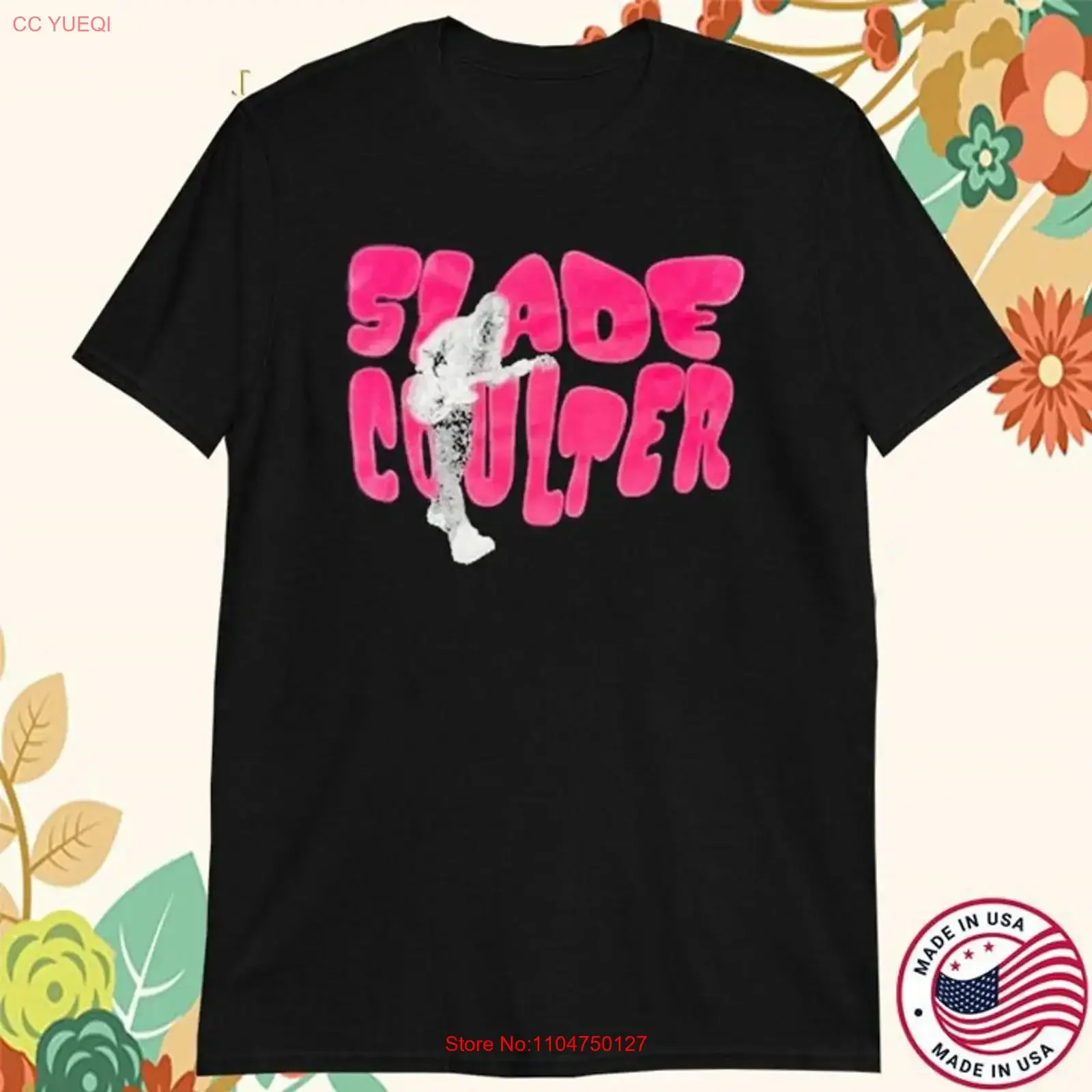 HOT SLADE BAND T shirt Black Short sleeve Cotton All Size S 5XL SG1048 vintage Washed Versatile designer clothes Slightly