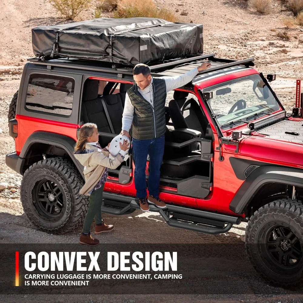 Per i pedane Gladiator JT gradini laterali compatibili con Jeep Gladiator JT 4 porte, due scale Heavy-D 2020 2021 2022 2023 2024