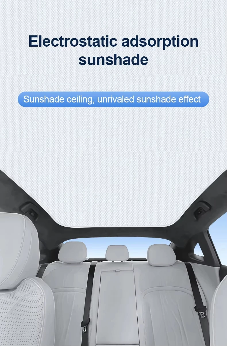 

For Zeekr X Accesories BX1E 2023 2024 2025 Car Sunroof Sunshades Summer Heat Insulation Cooling Roof Visor Skylight Sticker Tool