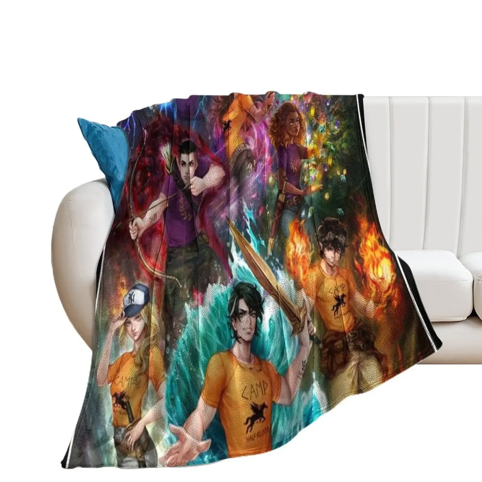 Heroes of Olympus Poster Throw Blanket Weighted Soft Plush Plaid Blankets Sofas Of Decoration Shaggy Blankets